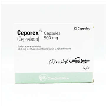Picture of Ceporex 500mg Cap 1x12s